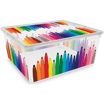 úložný box M Colours Arty 40x34x17h cm