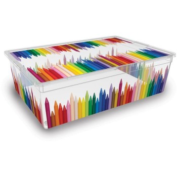 Úložný box L Colours Arty na kolieskach  cm 55x38,5x16,5h cm