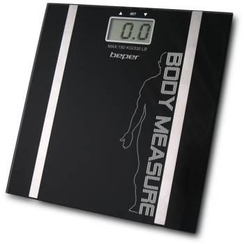 Osobná váha elektronická BODY & BMI 150 kg čierna