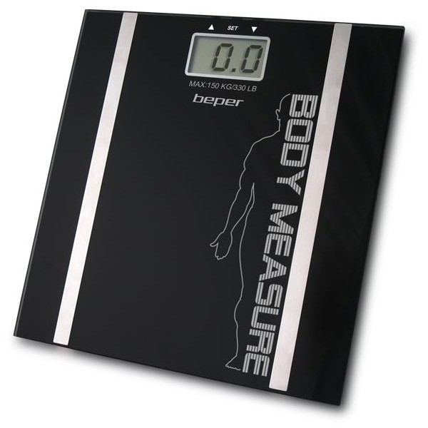 Osobná váha elektronická BODY & BMI 150 kg čierna