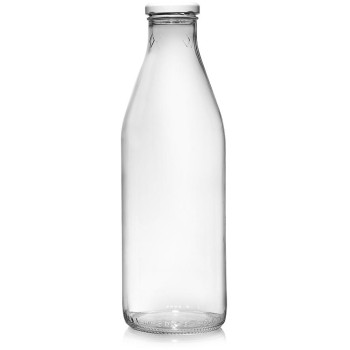 Fľaša na mlieko CLEAR GLASS 1 lit