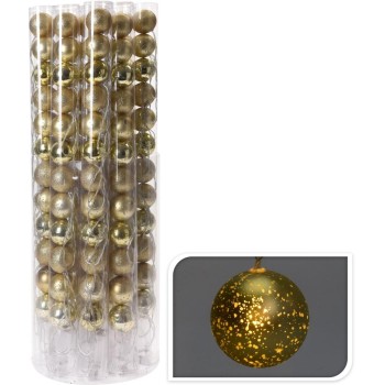 Vianočné gule set 12 ks 5 cm GOLD