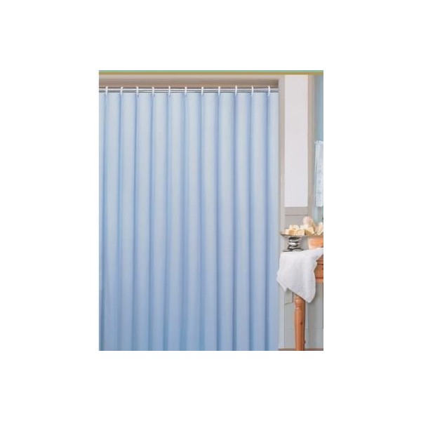 Kúpeľňový záves 180x200 UNI modrý jednofarebný