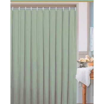 Kúpeľňový záves 180x200 UNI zelený jednofarebný