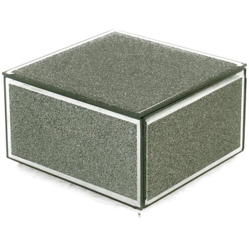 Krabička na bižutériu 12cm SILVER GLITTER