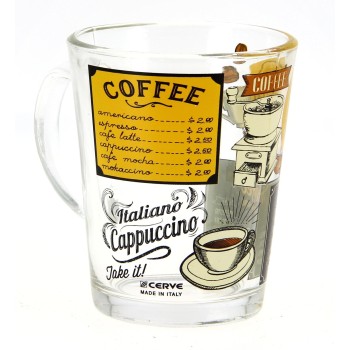 Sklenený pohár NADIA 310 ml ITALIAN COFFEE