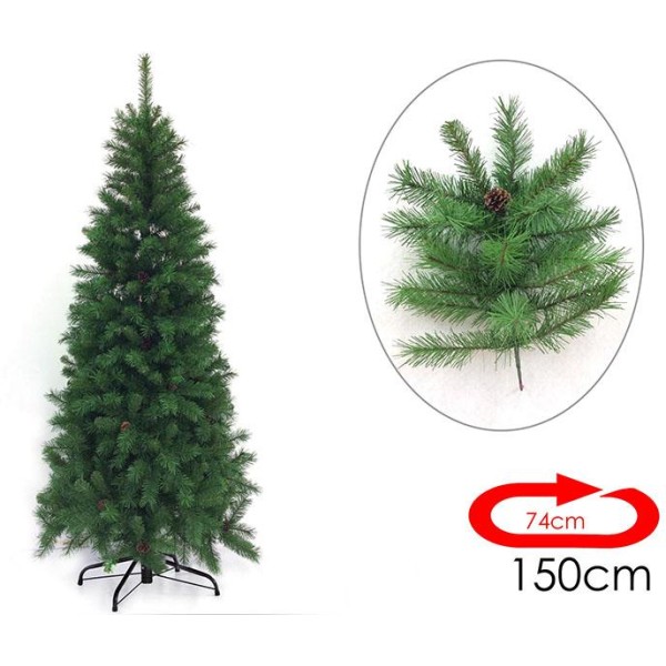 Vianočný stromček obvod 74xh150 cm