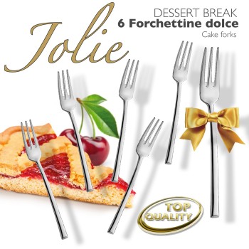 Set 6 ks dezertné vidličky Jolie