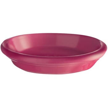 Keramická podložka pod kvetináč Glossy 19 cm ružová