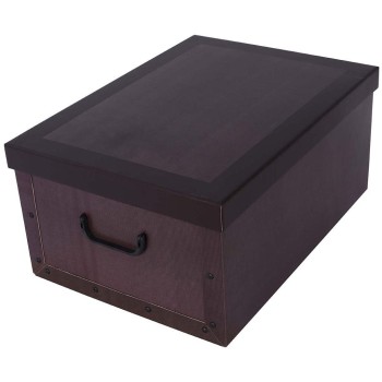 Úložný box kartónový CLASSIC brown midi 37x30x16 cm