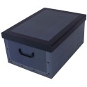 Úložný box kartónový CLASSIC blue midi 37x30x16 cm
