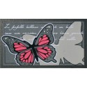 Rohož FLOMAT Motýľ 40x70x0,6 cm, recyklovaná guma/polypropylén