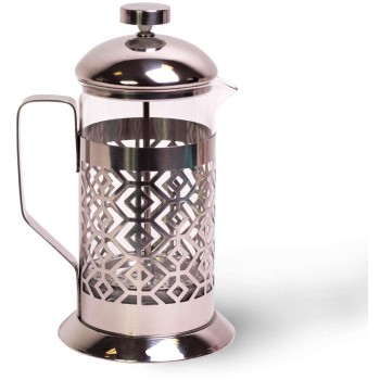 Pretláčacia kanvica French Press 600 ml,nerez/sklo