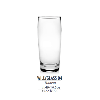 Pohár na vodu / pivo Willy, 490 ml