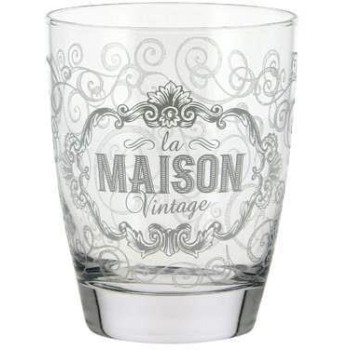 Set 3 ks pohár na vodu 310 ml, Maison vintage