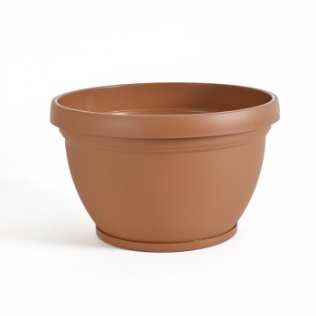 Kvetináč s podložkou na klip Lipari terracotta 3 lit