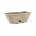 Balkónový kvetináč VENEZIA 40x19xh16 cm + podložka, béžová