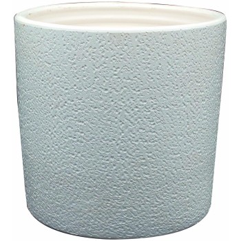 Keramický obal na kvetináč Notte bianca cylinder biely, pr.29x26,5 cm