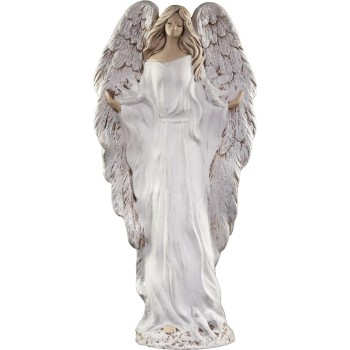 Anjel zo sadry Gloria biely se striebornými krídlami 127-29-SB