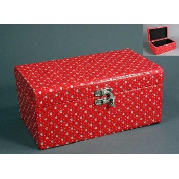 Červená dekorační krabička 014999