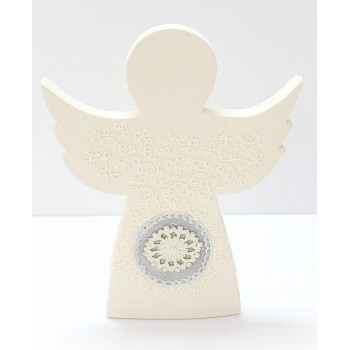 Velký béžový anděl s krajkou ARP0596
