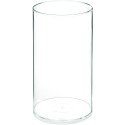 Váza plastová transparentná Ø 9 x h17 cm