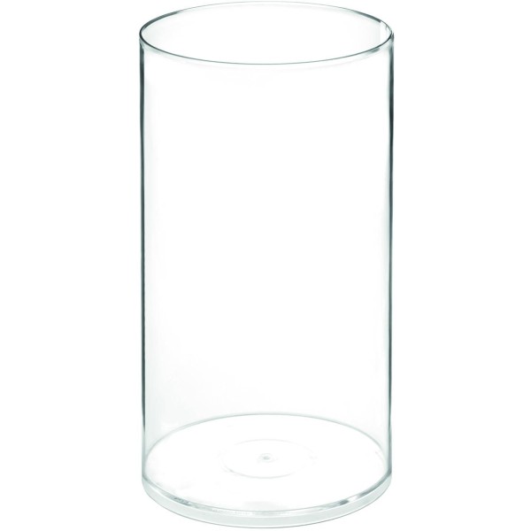 Váza plastová transparentná Ø 9 x h17 cm