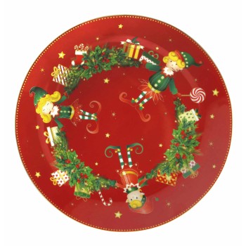 Servírovací tanier Elfomagia Ø 30,5 cm červený